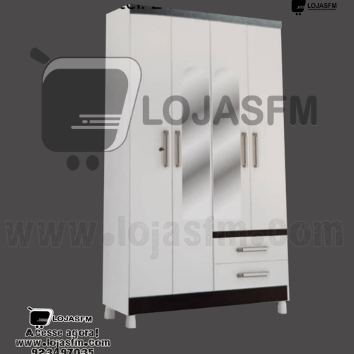 Roupeiro com 4 porta e 2 gaveta produto novo com direito entrega e montagem