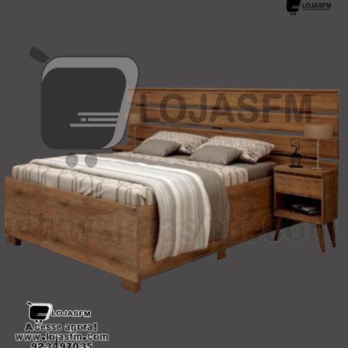 Cama Roma de casal medida 200x160 com o colchão e 2 mesa de cabeceira produto novo com direito entrega e montagem