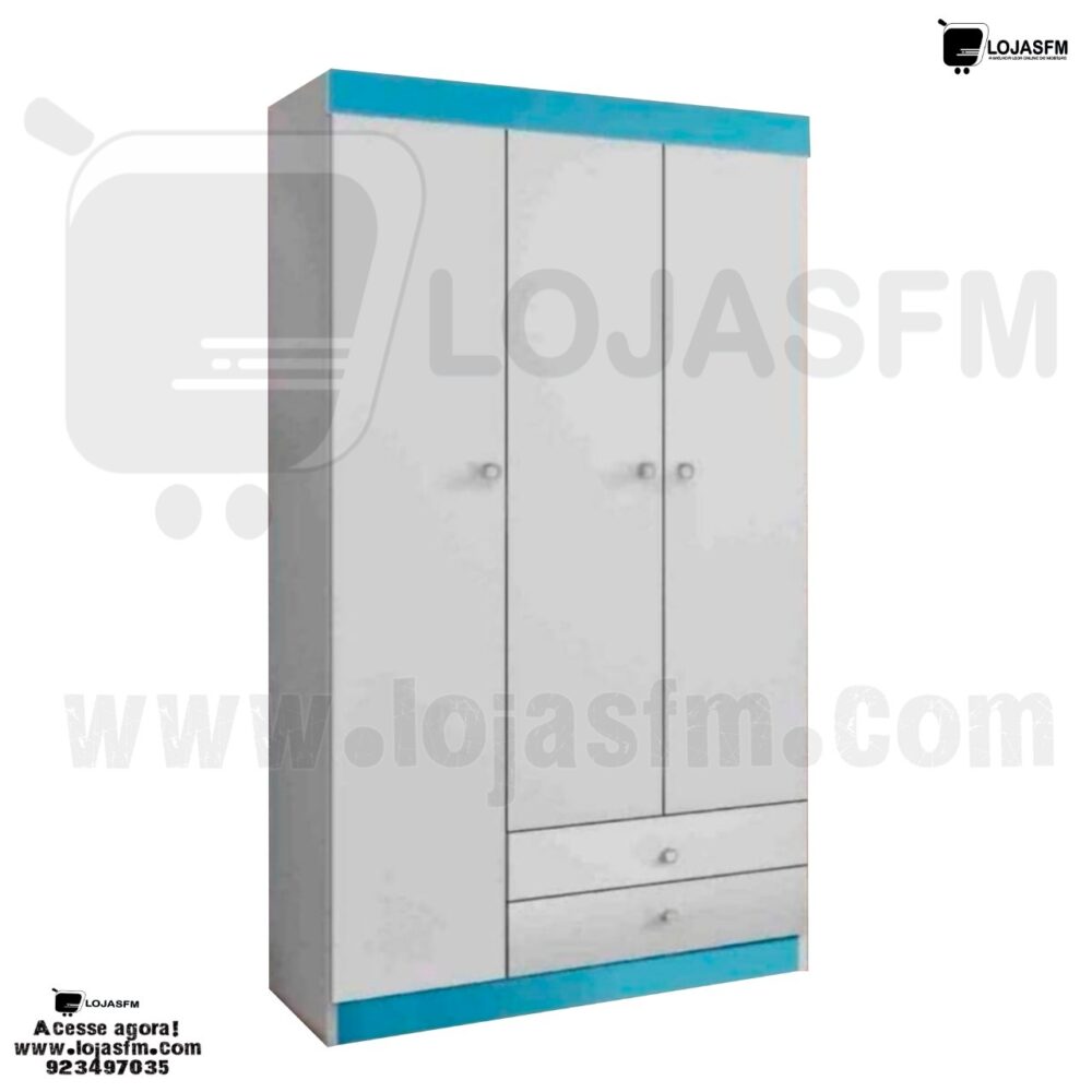 Roupeiro com 3 porta e 2 gaveta produto novo com direito entrega e montagem - Image 1