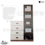 Cómoda com 4 gaveta e um armário de 1 porta com espelho produto novo com direito entrega e montagem - Image 2