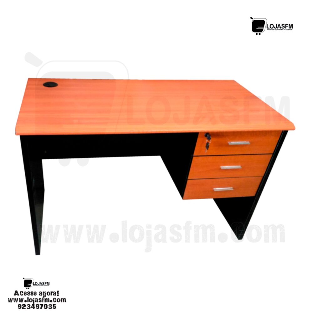 Secretaria de 120x60 com bloco de gaveta fixo produto novo com direito entrega e montagem - Image 1