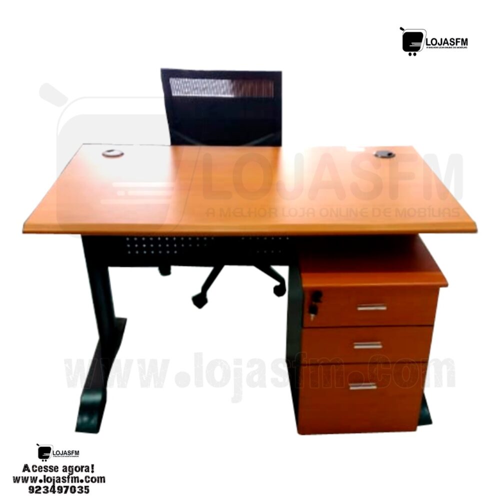 WhatsApp Image 2023-01-19 at 11.06.44 Secretaria de 120x60 com bloco rodado produto novo com direito entrega e montagem - Image 1