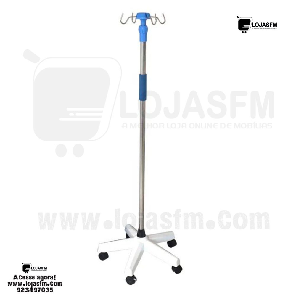 Suporte de soro com rodas produto novo com direito entrega ao domicílio - Image 1