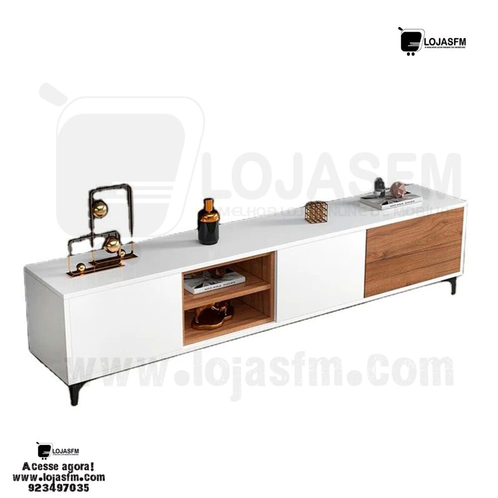 Conjunto de sala clássico rack com a mesa de centro produto novo com direito entrega e montagem - Image 1