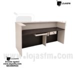Balcão de Recepção Moderno 240x70 cm para Escritório e Empresas