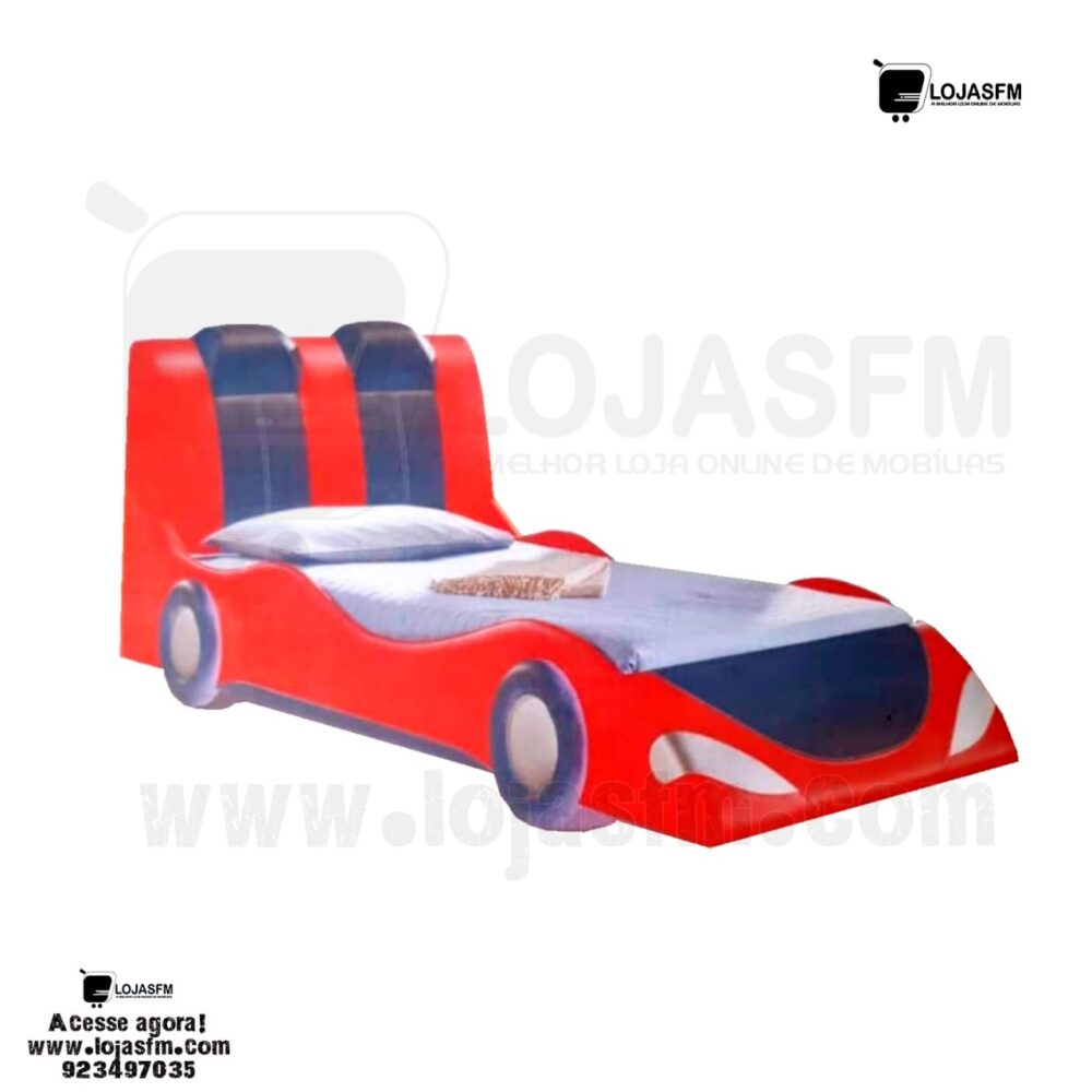 cama de criança estilo de carro com o colchão medida 190x90 produto novo com entrega e montagem - Image 1