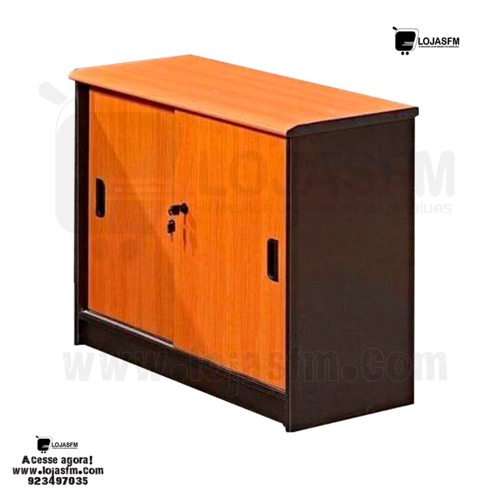 Armário base em madeira com 2 porta corrida produto novo com direito entrega e montagem - Image 1