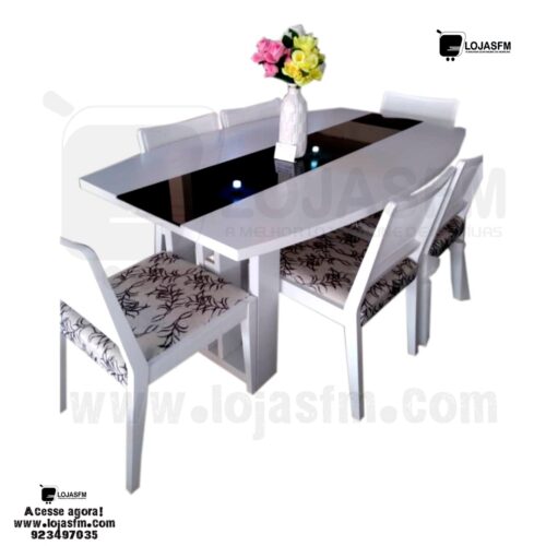 Mesa de jantar portuguesa  com 6 cadeira produto novo com entrega e montagem