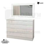 Cómoda com 4 gaveta e espelho produto novo com direito entrega e montagem - Image 2