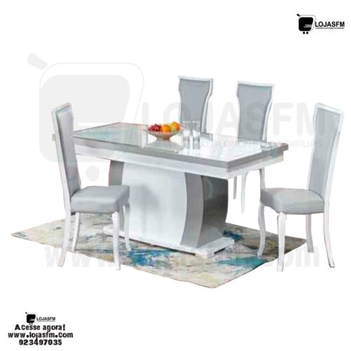 Mesa de jantar super clássica com 6 cadeira produto novo com direito entrega e montagem