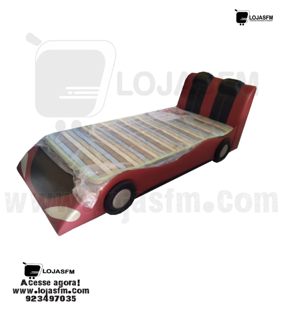 cama de criança estilo de carro com o colchão medida 190x90 produto novo com entrega e montagem - Image 2