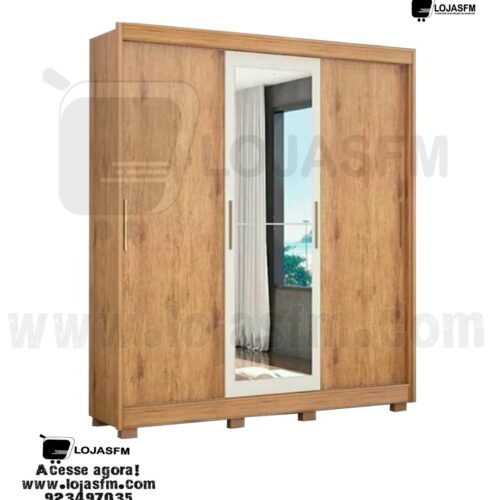 Roupeiro para quarto de casal com 3 porta corrida produto novo com direito entrega e montagem
