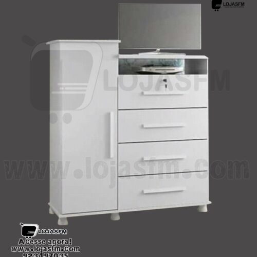 Comoda juma new com 4 gaveta e 1 porta produto novo com direito entrega e montagem