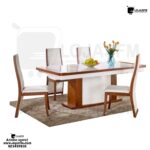 Mesa de jantar com 6 cadeira produto novo com direito entrega e montagem