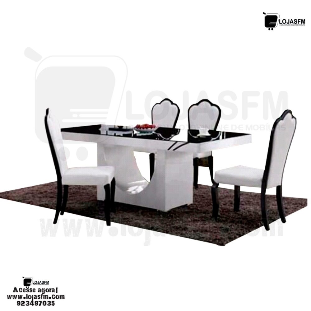 WhatsApp Image 2022-12-21 at 11.14.24 (6) Mesa de jantar com tampo de vidro escuro e 6 cadeira produto novo com direito entrega e montagem - Image 1
