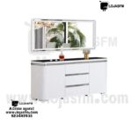 Aparador Moderno com Espelho – Móvel Elegante para Sala de Jantar