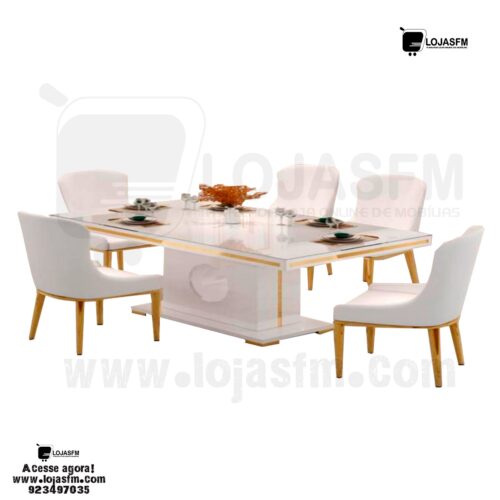 Mesa d jantar super especial com 6 cadeira produto novo com direito entrega e montagem