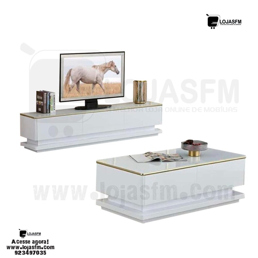 WhatsApp Image 2023-02-08 at 10.09.56 Conjunto mesa de centro com a racker para tv produto novo com direito entrega e montagem - Image 1