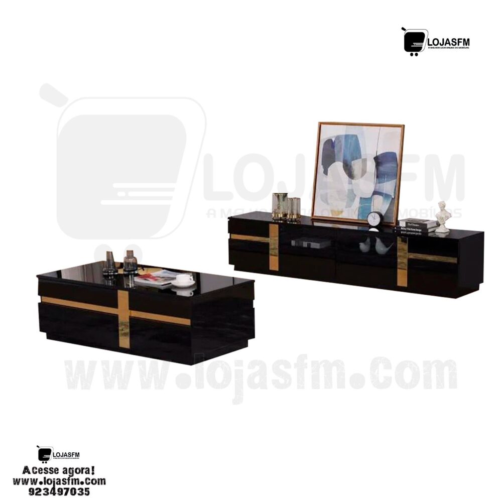 Conjunto de sala rack com a mesa de centro produto novo com direito entrega e montagem - Image 1