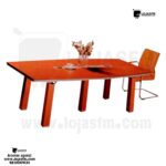 Mesa de reunião de madeira produto novo com direito entrega e montagem