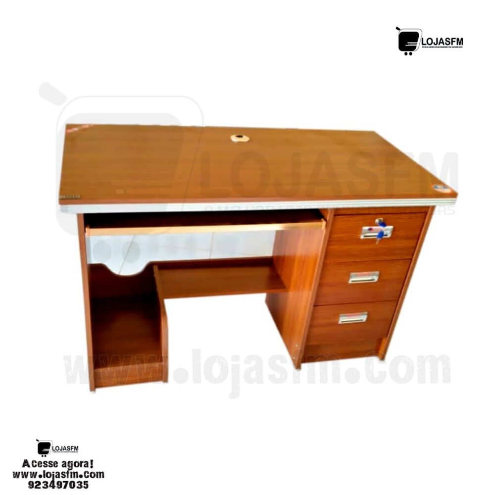 Secretaria com bloco fixo medida 120x60 produto novo com direito entrega e montagem - Image 1