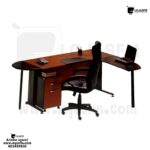 Secretaria L de chef com pe de ferro e bloco de gaveta rodado produto novo com direito entrega e montagem