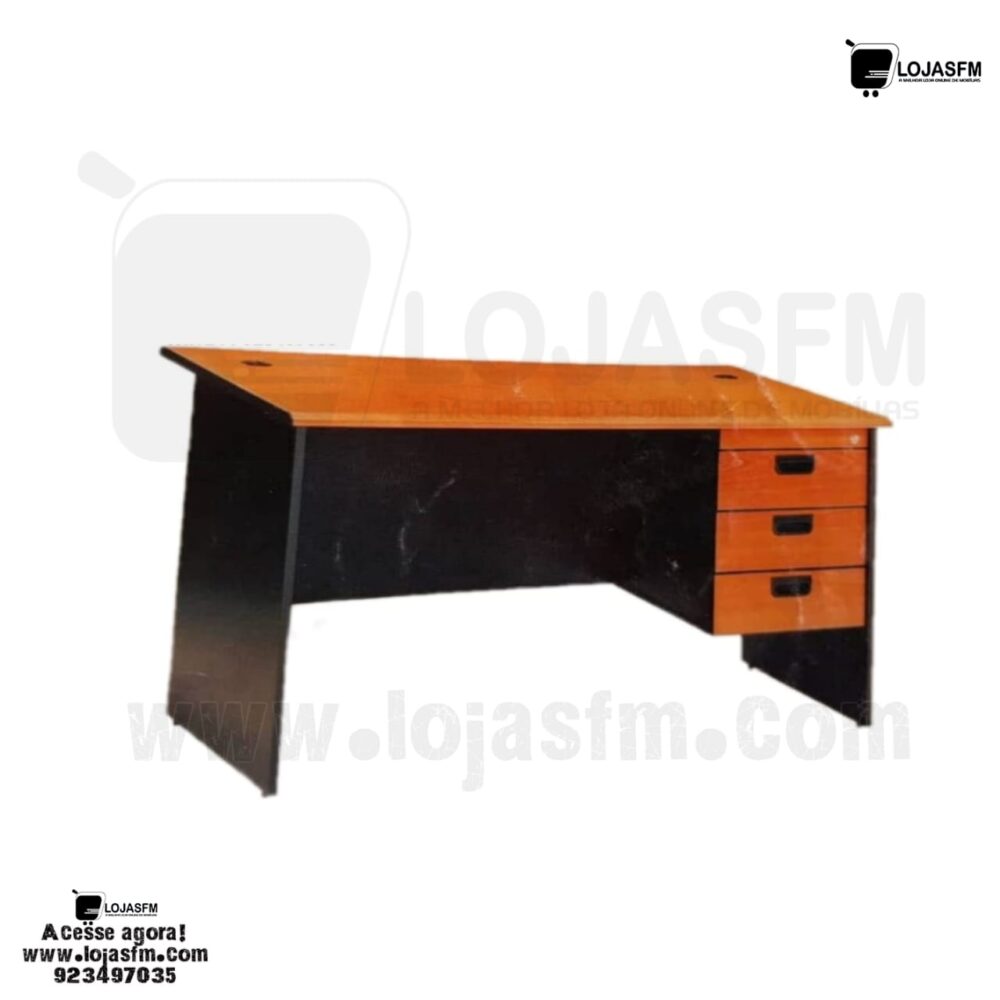 Secretaria com bloco de gaveta fixo medida 120x60 produto novo com direito entrega e montagem - Image 1
