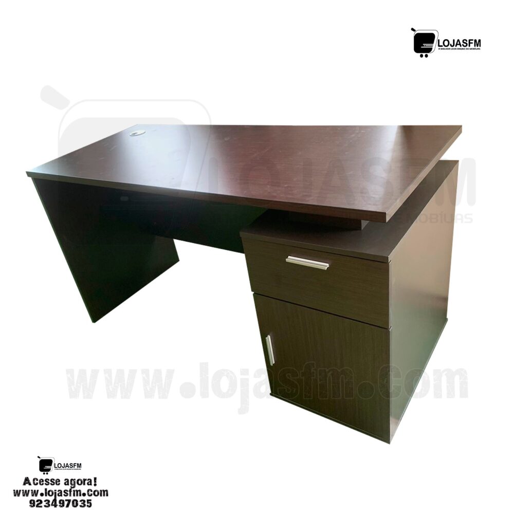 Secretaria com bloco fixo medida 160x70 produto novo com direito entrega e montagem - Image 1