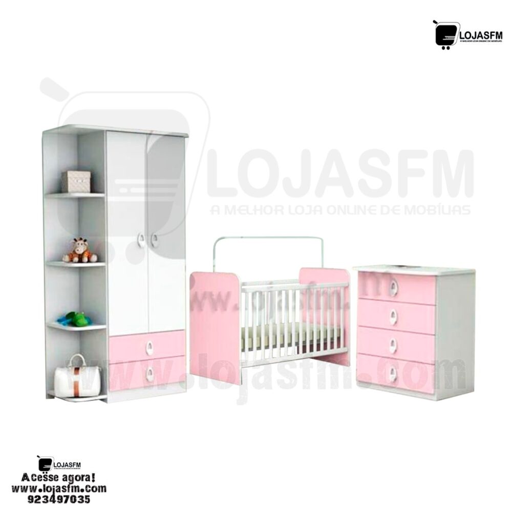 Conjunto de quarto para bebé com o respectivo colchão produto novo com direito entrega e montagem - Image 1