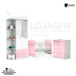 Conjunto de quarto para bebé com o respectivo colchão produto novo com direito entrega e montagem