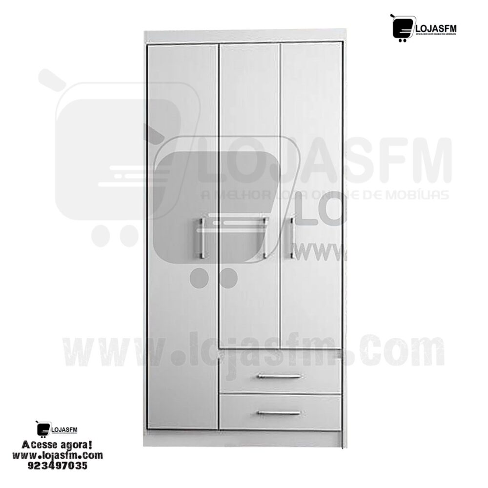 Roupeiro com 3 porta e 2 gaveta produto novo com direito entrega e montagem - Image 1