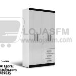 Roupeiro com 4 porta e 3 gaveta produto novo com direito entrega e montagem