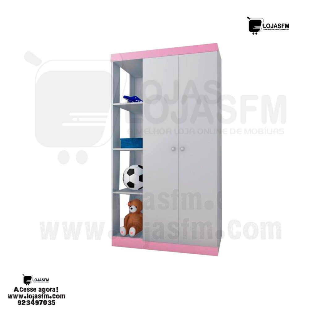 Roupeiro com 2 porta e 3 prateleira produto novo com direito entrega e montagem - Image 1
