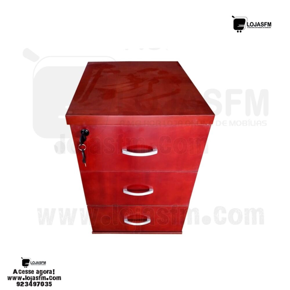 Bloco de gaveta com 3 gaveta e chave produto novo com direito entrega e montagem - Image 1