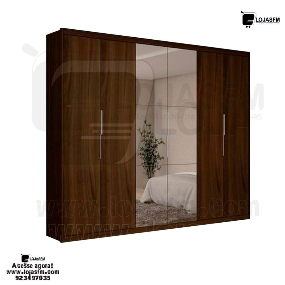 Roupeiro com 6 porta e 5 gaveta produto novo com direito entrega e montagem - Image 1