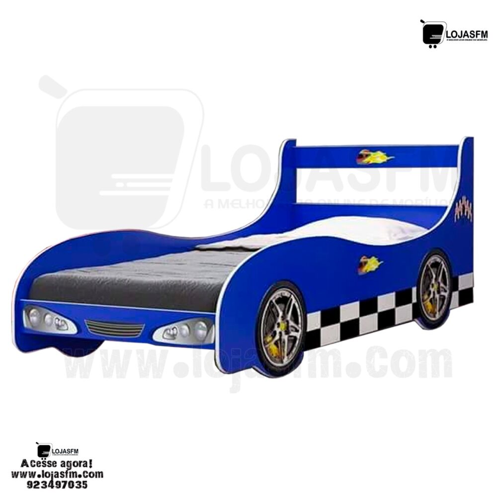 Cama de criança estilo de carro medida 190x90 com o colchão produto novo com direito entrega e montagem - Image 1