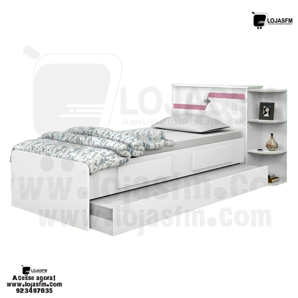 Cama dupla com 1 colchão produto medida 190x90 produto novo com direito entrega e montagem - Image 1