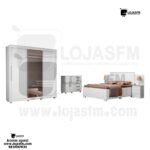 Conjunto de quarto king com o respectivo colchão produto novo com direito entrega e montagem