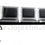 Cadeira de espera com 3 lugares produto novo com direito entrega e montagem