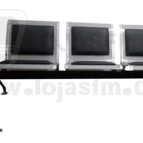 Cadeira de espera com 3 lugares produto novo com direito entrega e montagem