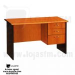 Secretaria em madeira com bloco fixo produto novo com direito entrega e montagem