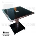 Mesa de vidro quadrada produto novo com direito entrega e montagem