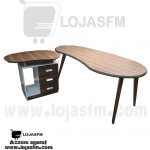 Secretaria com bloco de gaveta estilo L produto novo com direito entrega e montagem