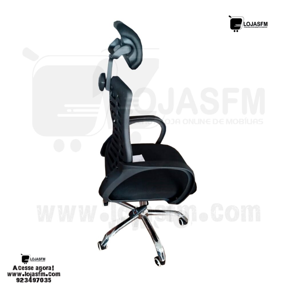 Cadeira giratória Ergonômica Preta com Encosto em Mesh – Entrega e Montagem Incluídas - Image 2