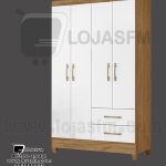 Roupeiro com 4 porta e 2 gaveta produto novo com direito entrega e montagem