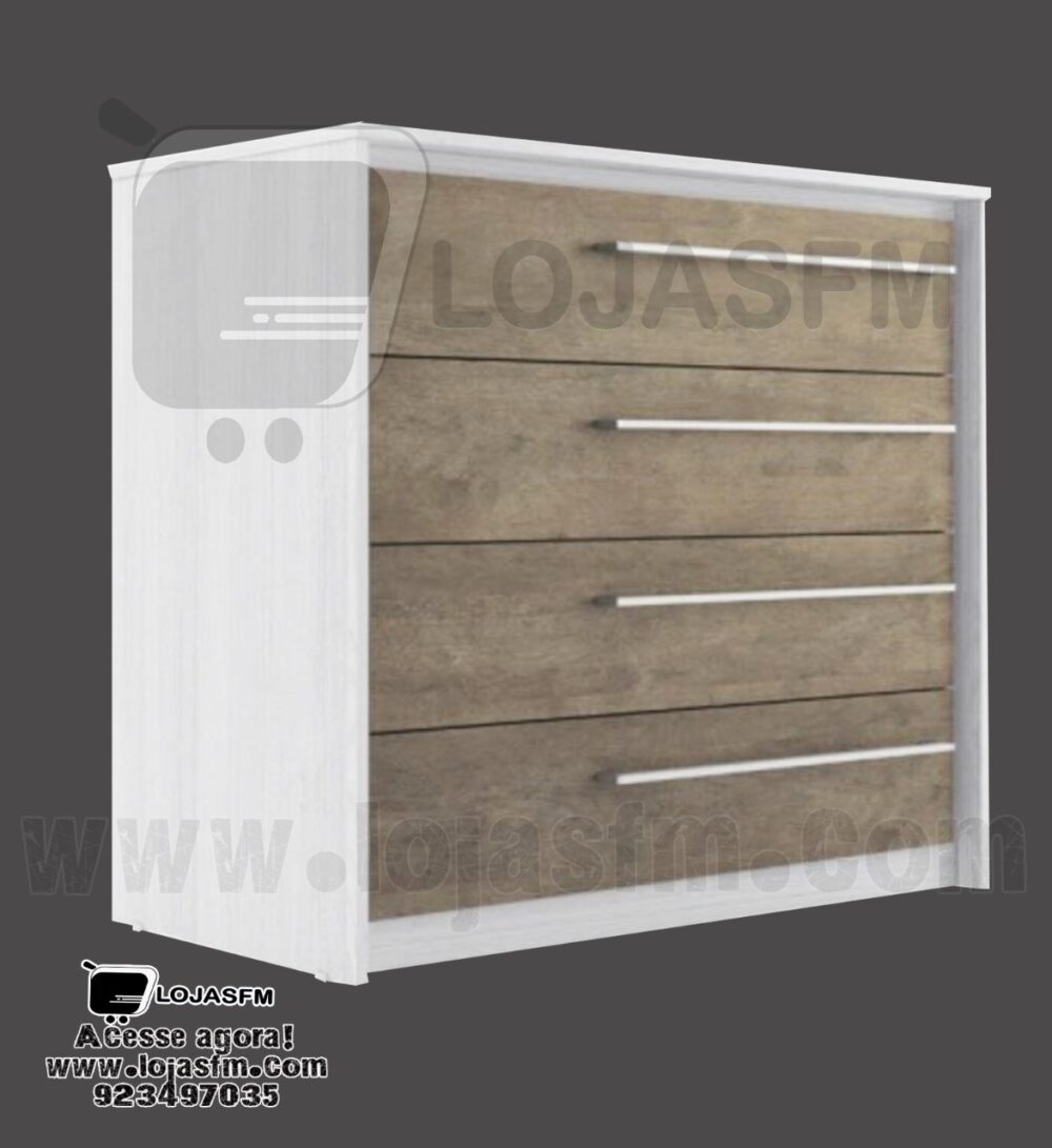 Cómoda com 4 gaveta produto novo com direito entrega e montagem - Image 1