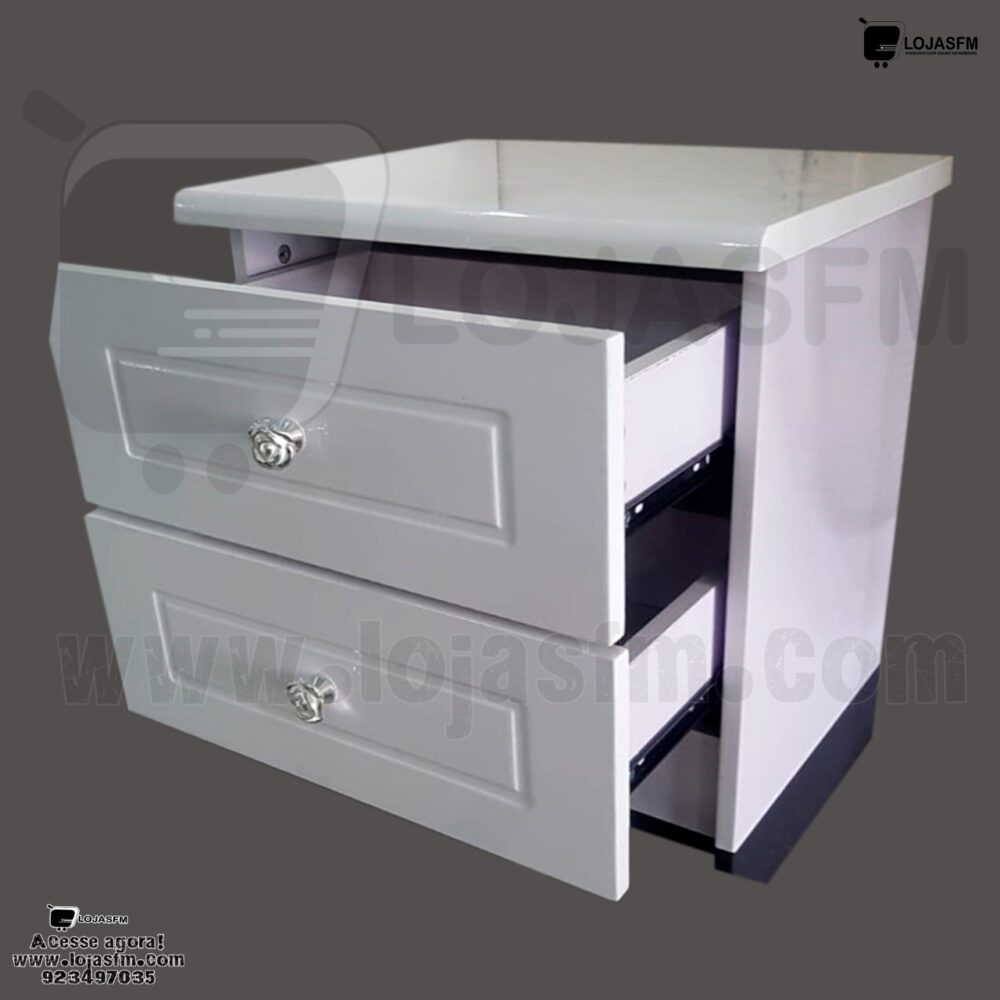 Mesa de cabeceira com 2 gaveta produto novo com direito entrega e montagem - Image 2