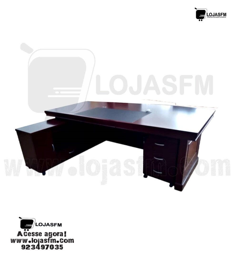 Secretaria L com bloco de gaveta medida 170x70 produto novo com direito entrega e montagem - Image 2