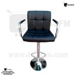 Cadeira giratória para balcão em napa cor preta produto novo com direito entrega e montagem