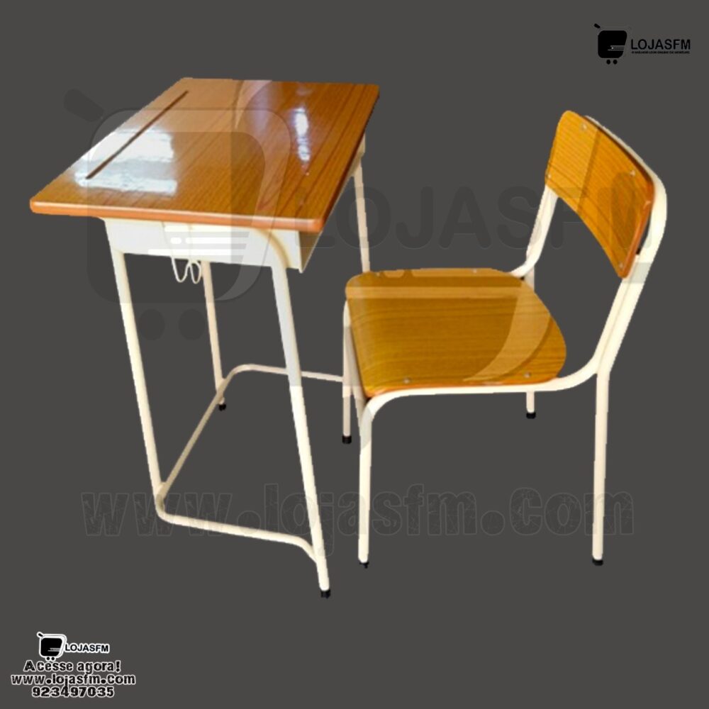 🪑 Carteira Escolar Individual – Estrutura Metálica produto novo com direito entrega e montagem - Image 1